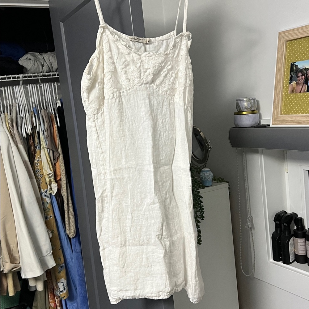 Elegant White Slip Dress